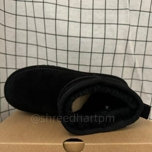 New Ugg Womens mini Snow boots Black - Picture 5 of 6